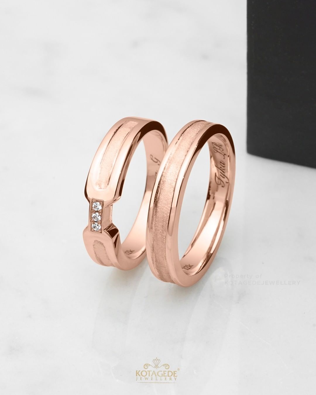 Cincin Kawin Tunangan Rosegold Couple RG0541RG